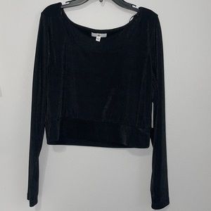 BP Square Neck Cropped Top long sleeve Size Large